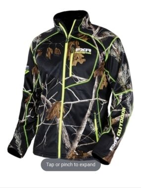 FXR | Camo Jacket Boys Size 2 Neon Accents
